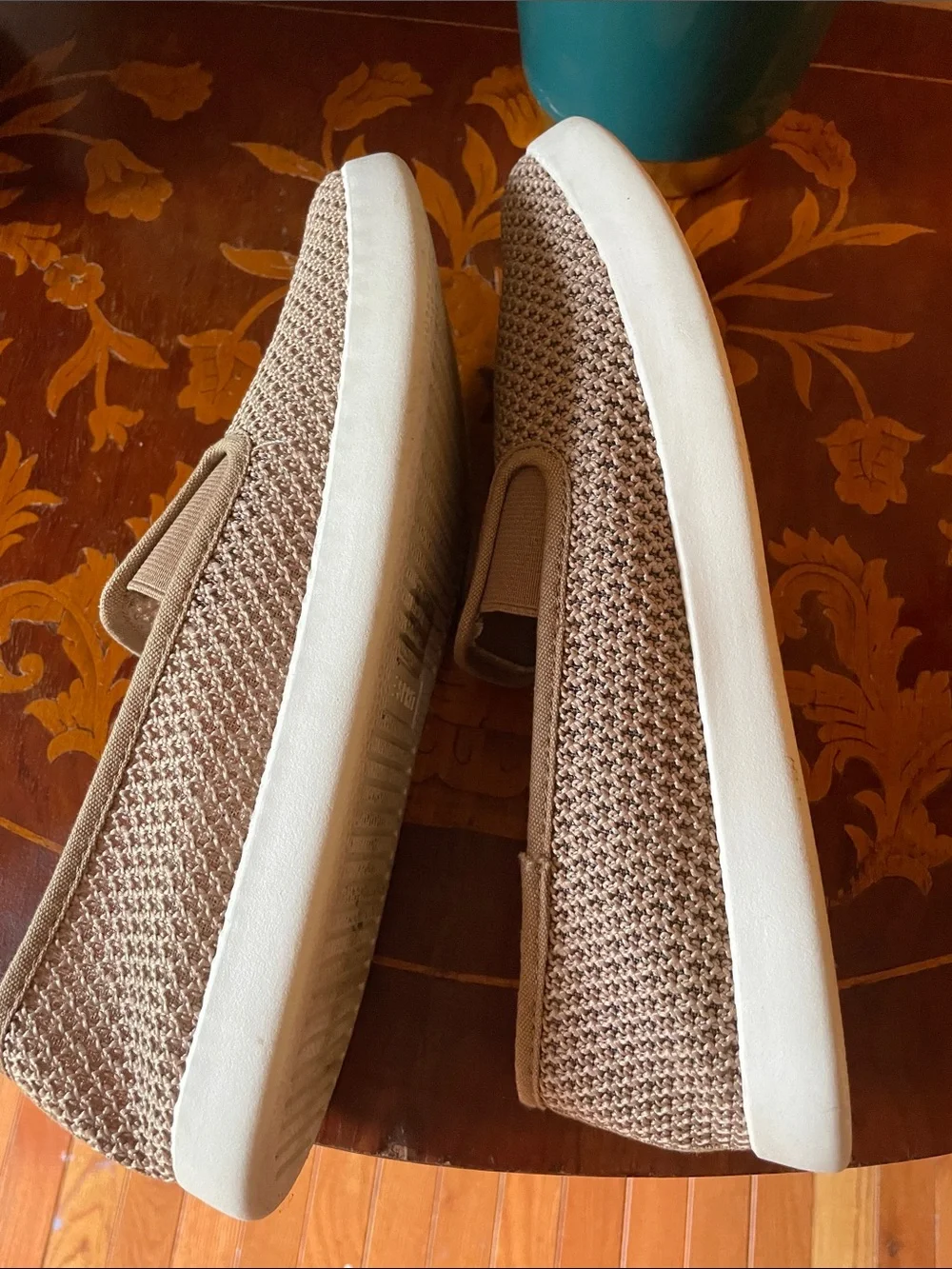 Esprit Women’s Slip-On Knit Flats in Beige